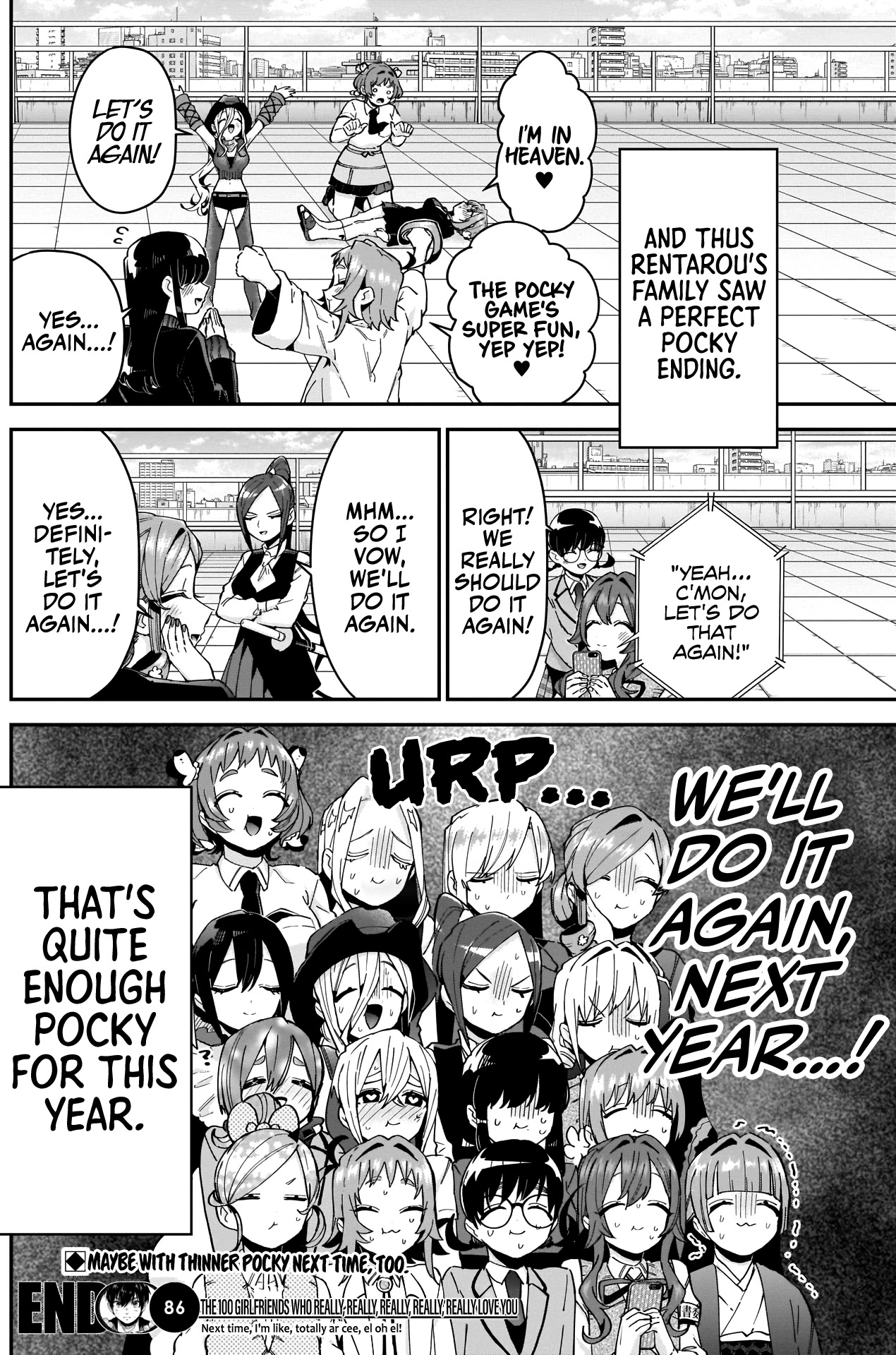 The 100 Girlfriends Who Really, Really, Really, Really, Really Love You - Chapter 86: Pocky Game Royale