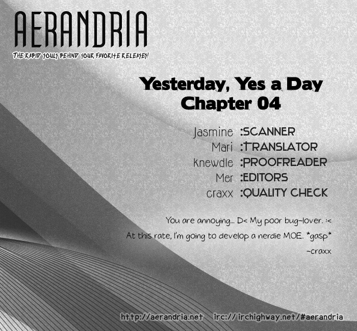 Yesterday, Yes A Day - Vol.1 Chapter 4