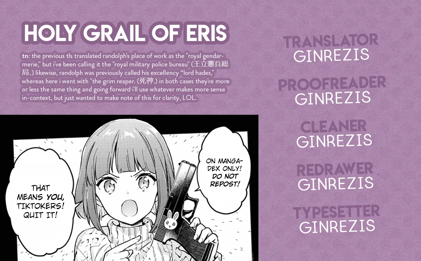 The Holy Grail Of Eris - Vol.12 Chapter 58: His Excellency The Grim Reaper