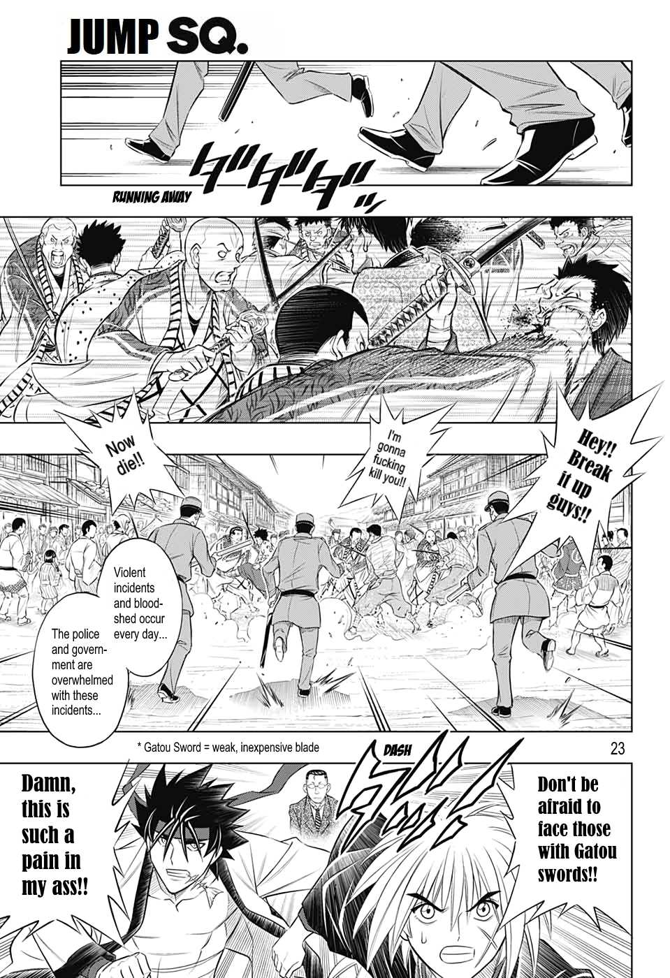 Rurouni Kenshin: Hokkaido Arc - Chapter 23: Follow The Gatou Sword!