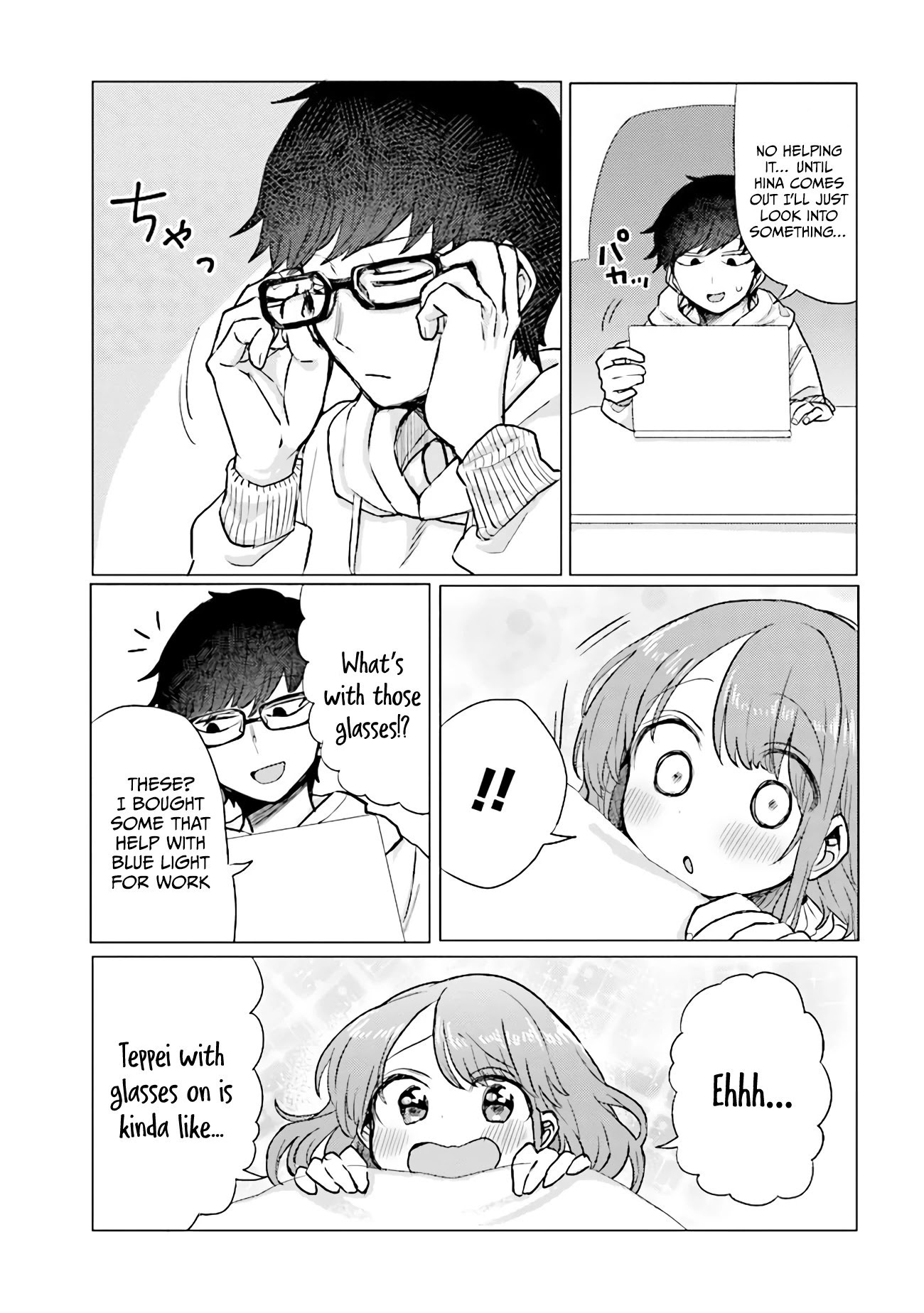 Girlfriend Who Absolutely Doesn’t Want To Take A Bath Vs Boyfriend Who Absolutely Wants Her To Take A Bath - Chapter 32: Glasses