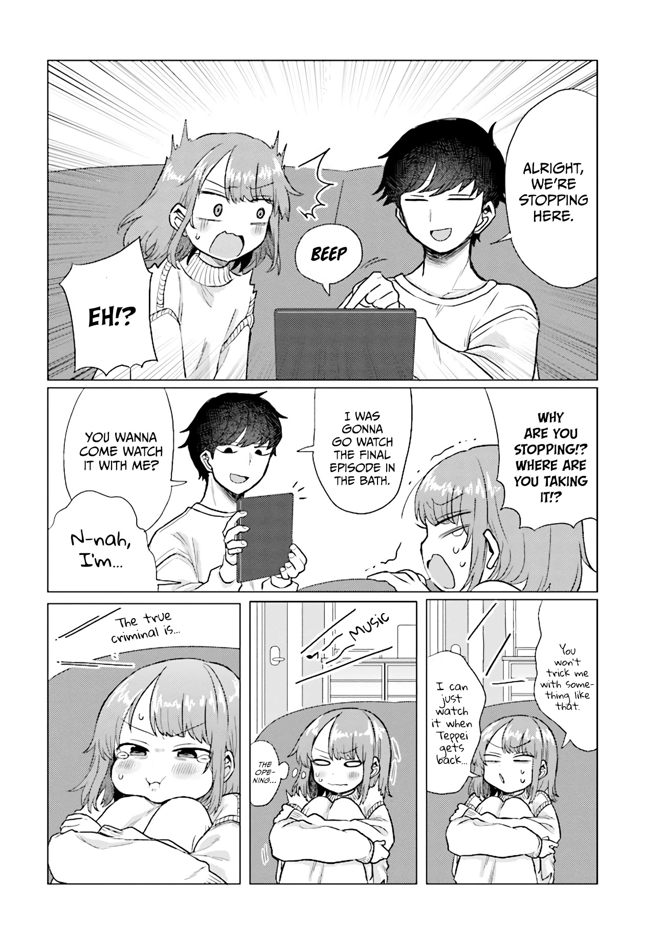 Girlfriend Who Absolutely Doesn’t Want To Take A Bath Vs Boyfriend Who Absolutely Wants Her To Take A Bath - Chapter 36: Drums