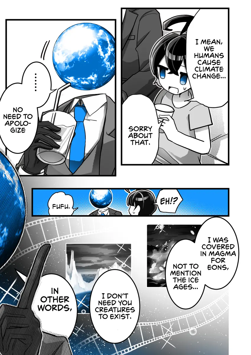 Chikyuu Wa Ningen Ni Koishiteru - Chapter 2: Apparently Earth Doesn't Care About Climate Change