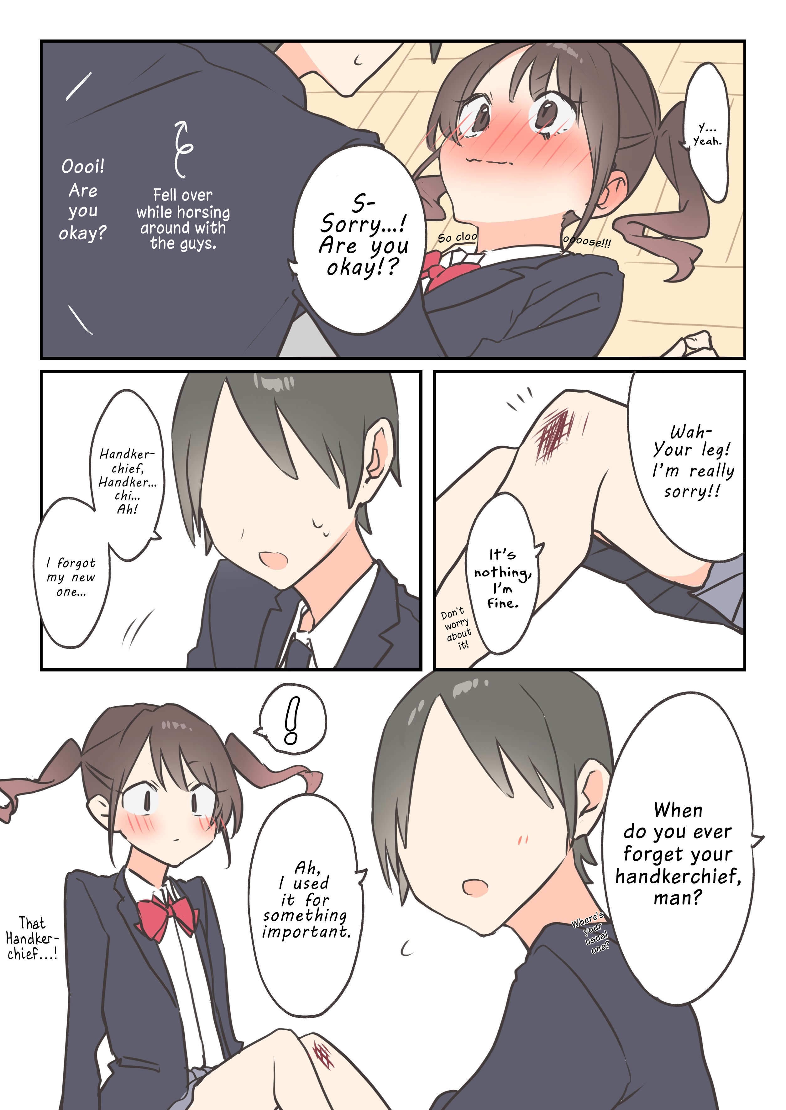 Blushing Because Of You (Webcomic) - Vol.1 Chapter 9: "Eh-...!?"