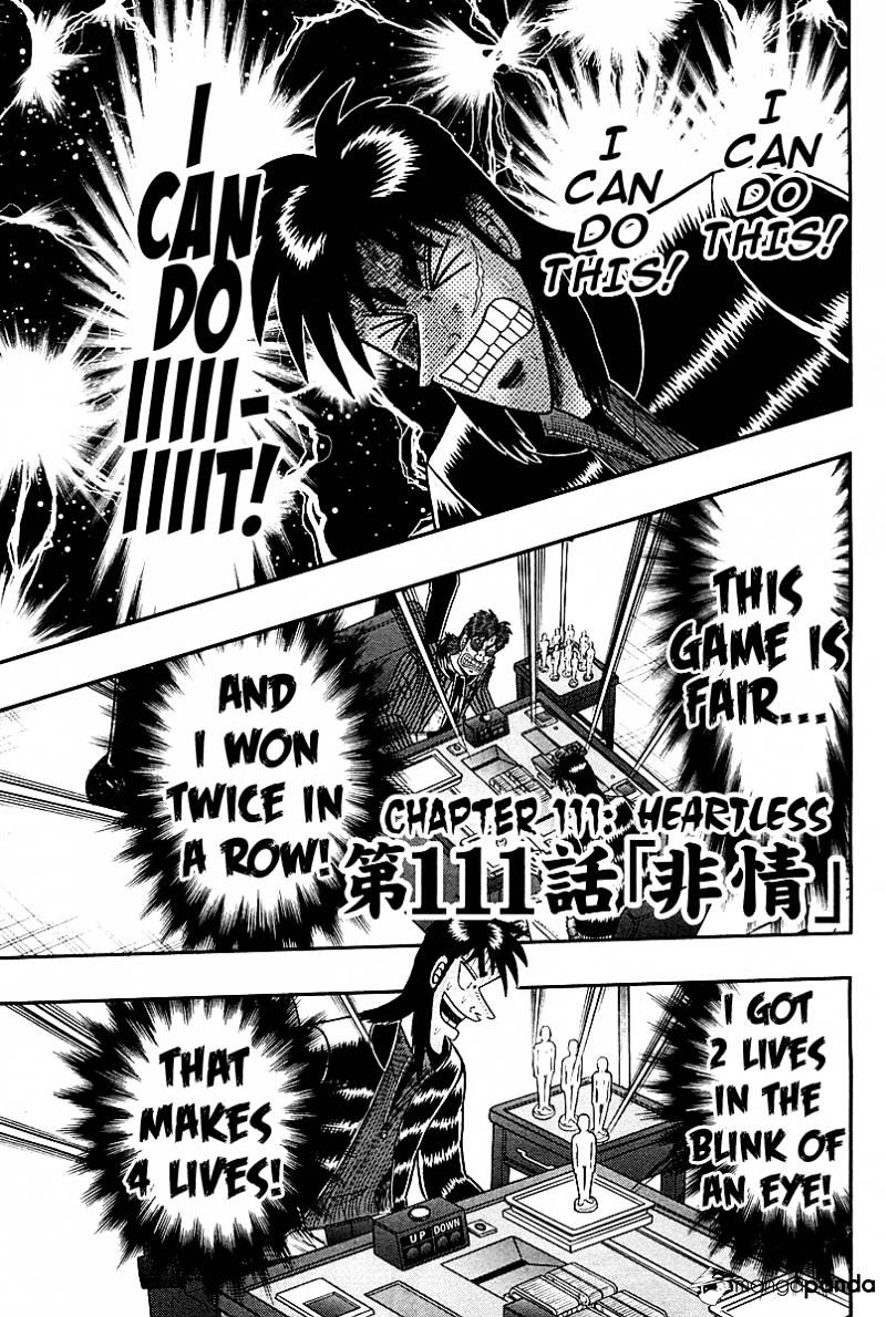 Tobaku Datenroku Kaiji: Kazuyahen - Chapter 111