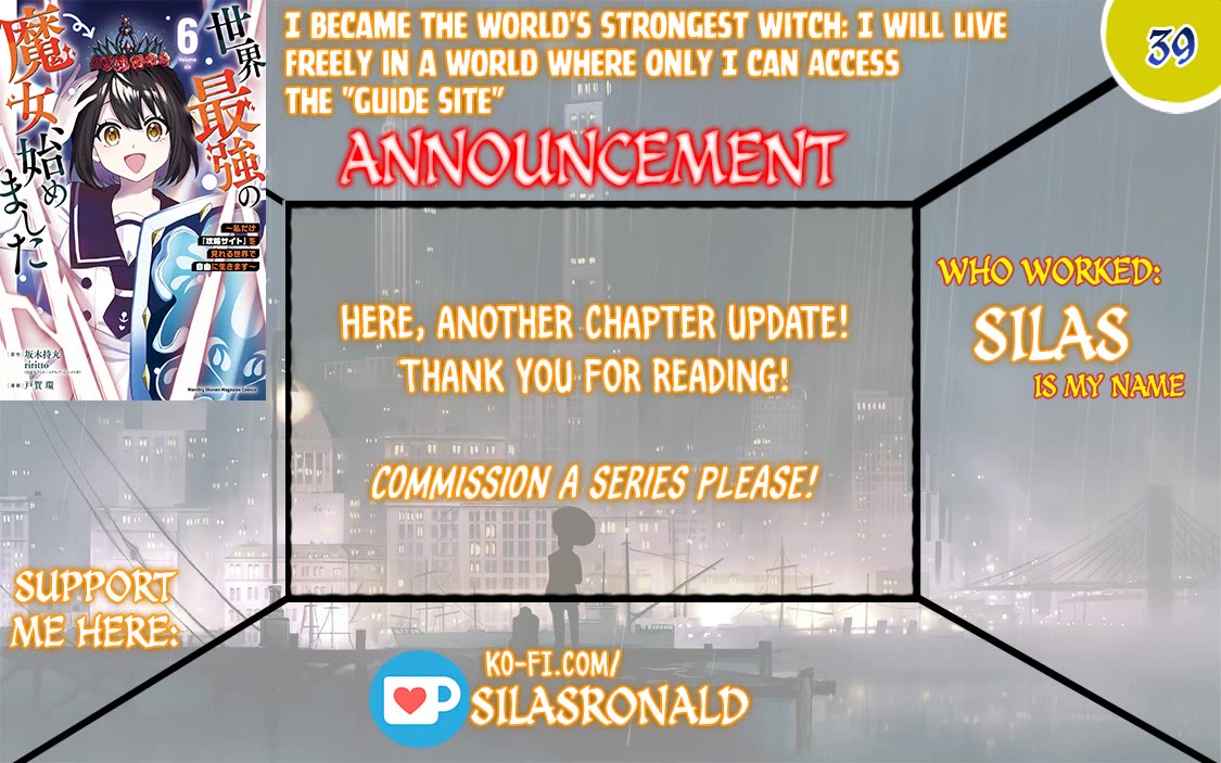 I Became The World's Strongest Witch, ~I Will Live Freely In A World Where Only I Can Access The "guide Site"~ - Chapter 39: Let’S All Try Serving Customers Together