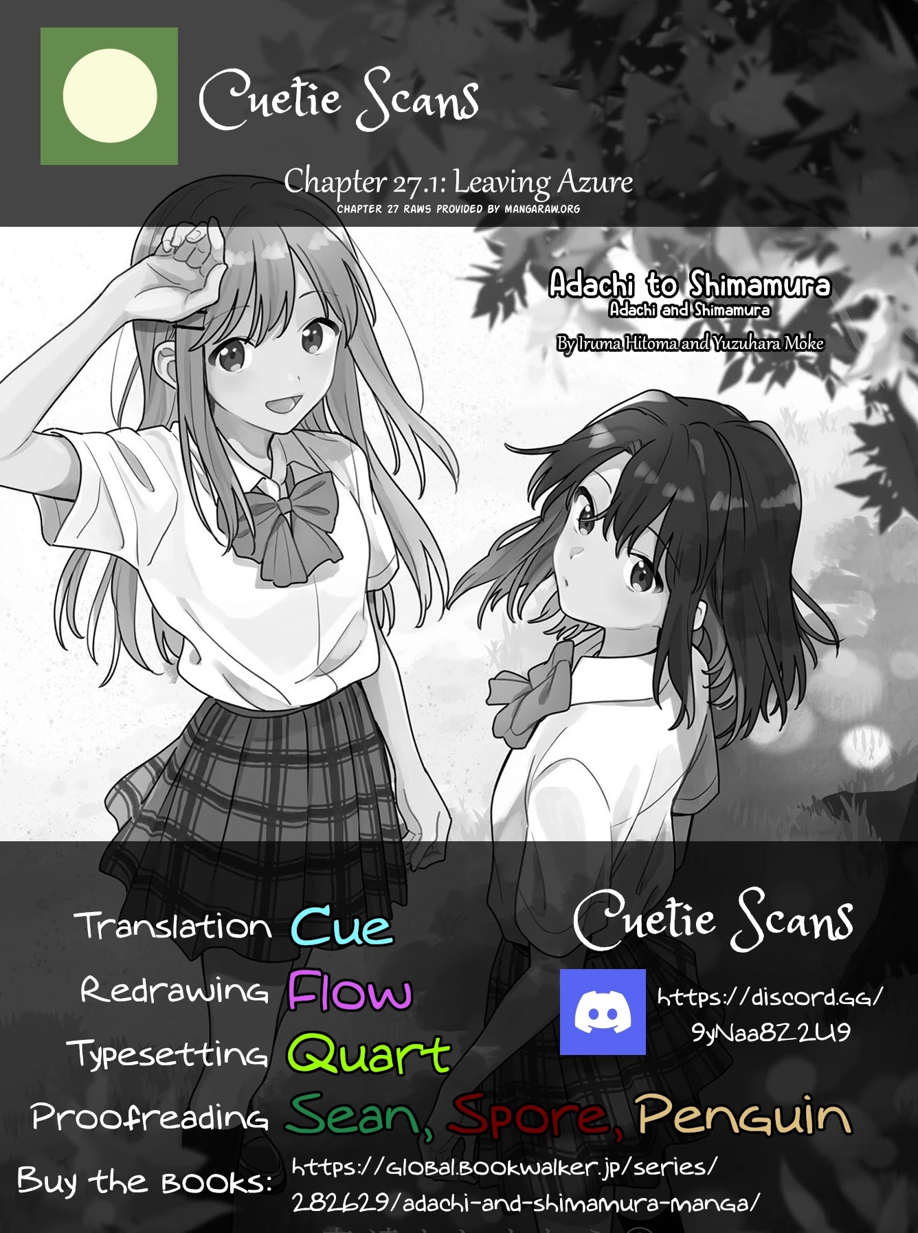 Adachi To Shimamura (Moke Yuzuhara) - Chapter 27.1: Leaving Azure