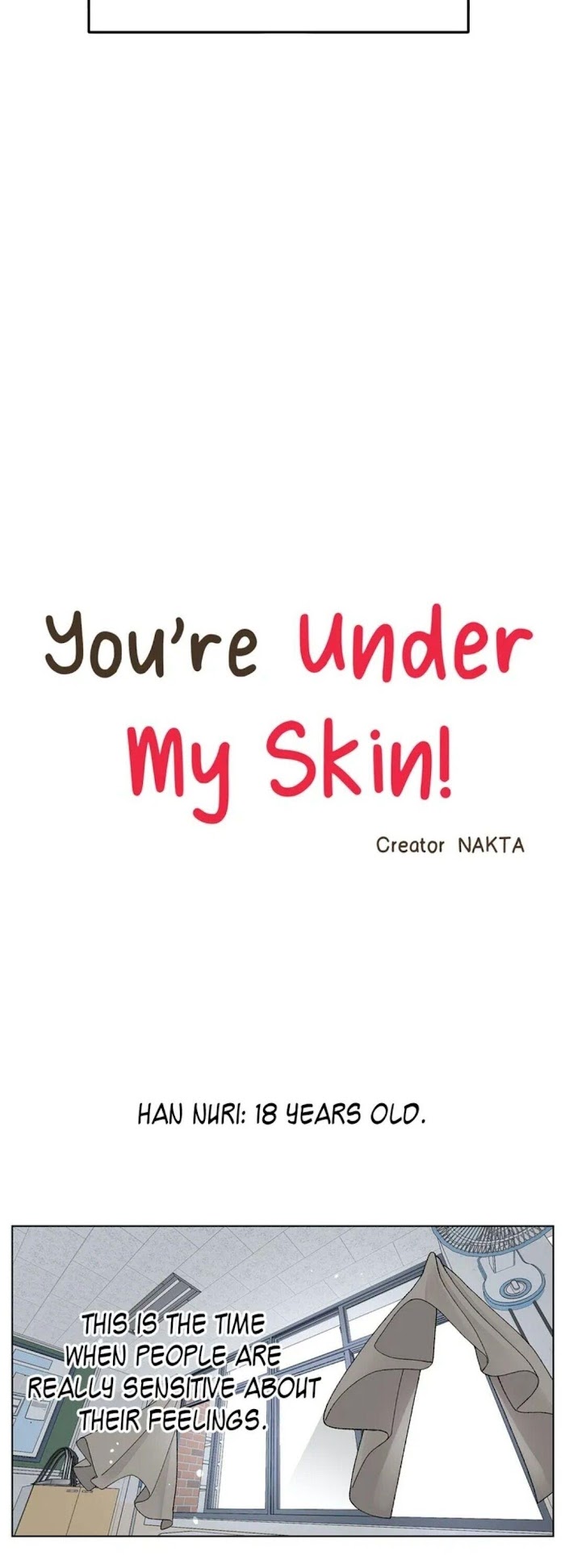 You're Under My Skin! - Chapter 1