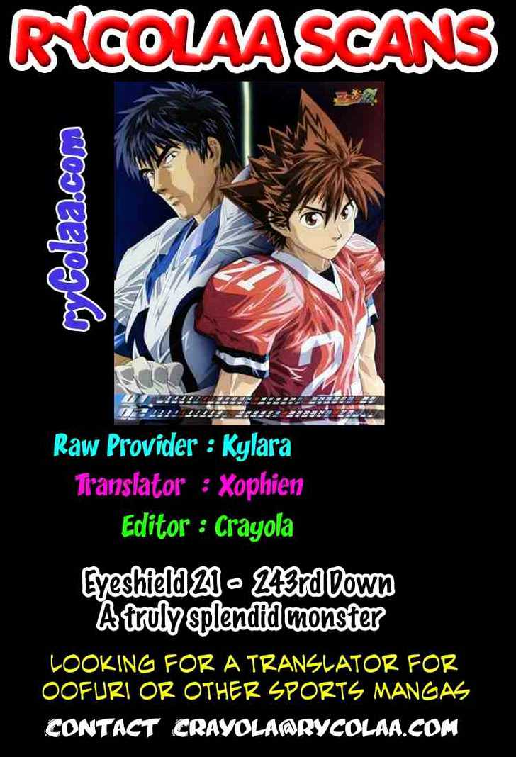 Eyeshield 21 - Chapter 243 : A Truly Splendid Monster