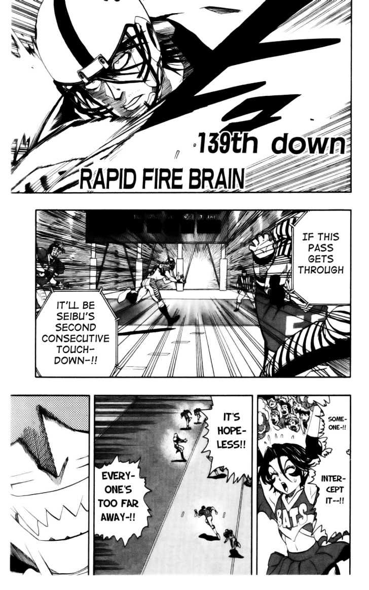 Eyeshield 21 - Chapter 139 : Rapid Fire Brain