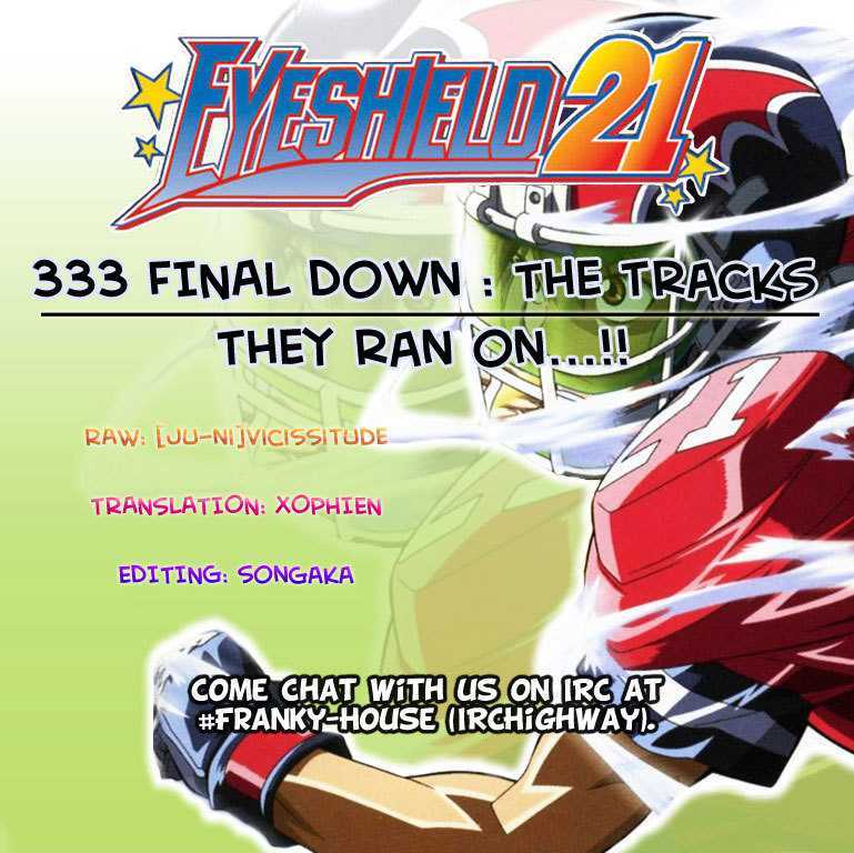 Eyeshield 21 - Chapter 333 : Final Down: The Tracks They Ran On...!! (End)