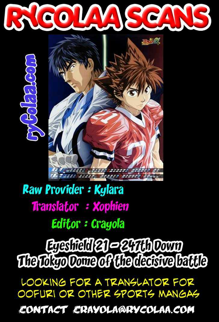 Eyeshield 21 - Chapter 247 : Tokyo Dome Of The Decisive Battle