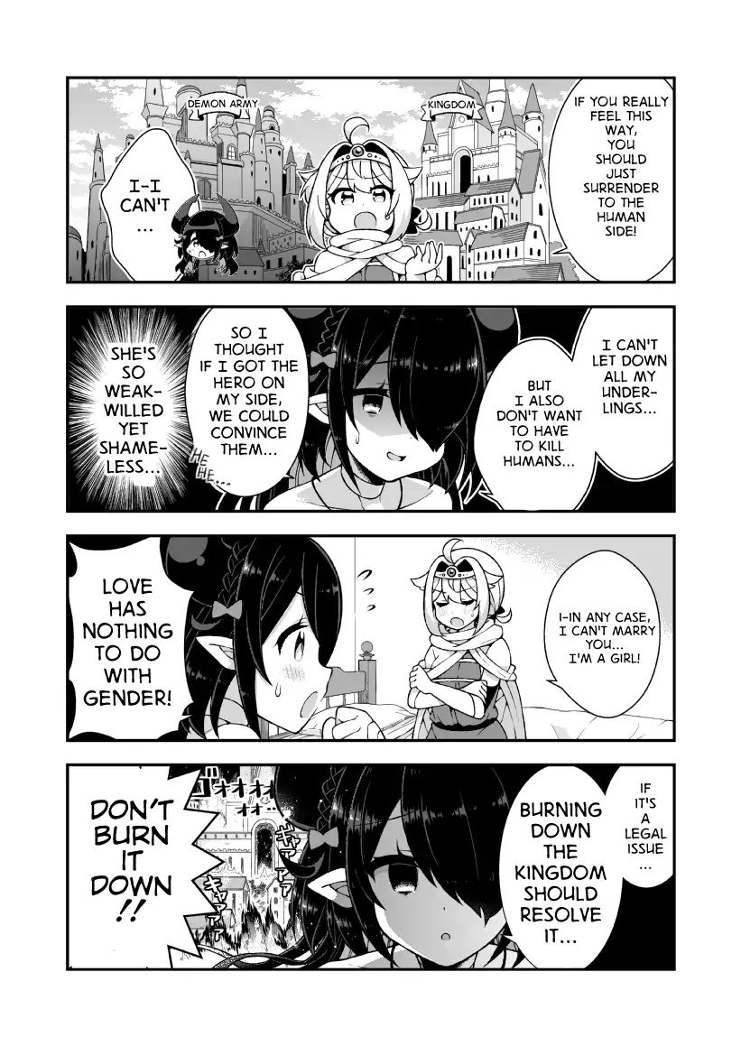 Story Of The Demon Lord Who Wants To Yuri-Marry The Hero - Chapter 0.5: Preview Pages