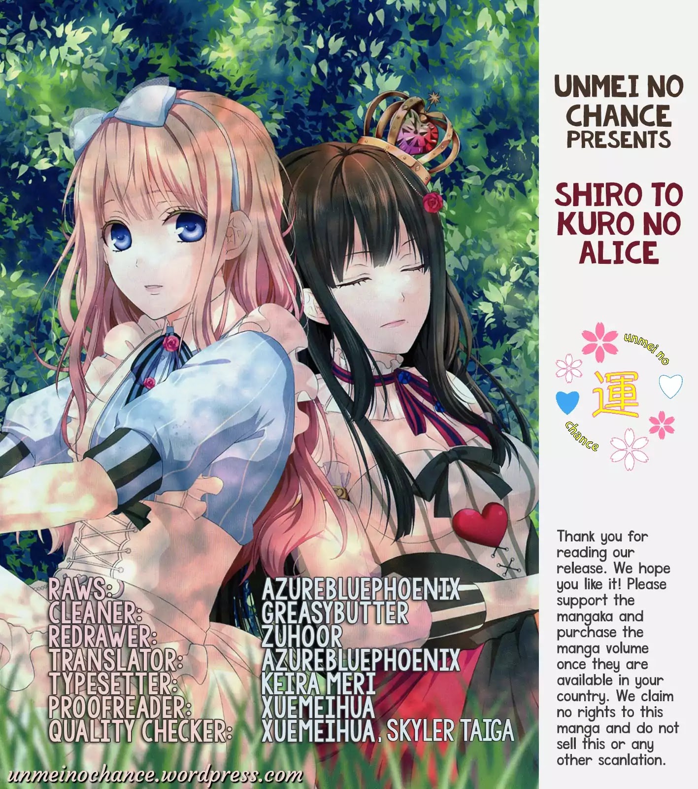 Shiro To Kuro No Alice - Chapter 1