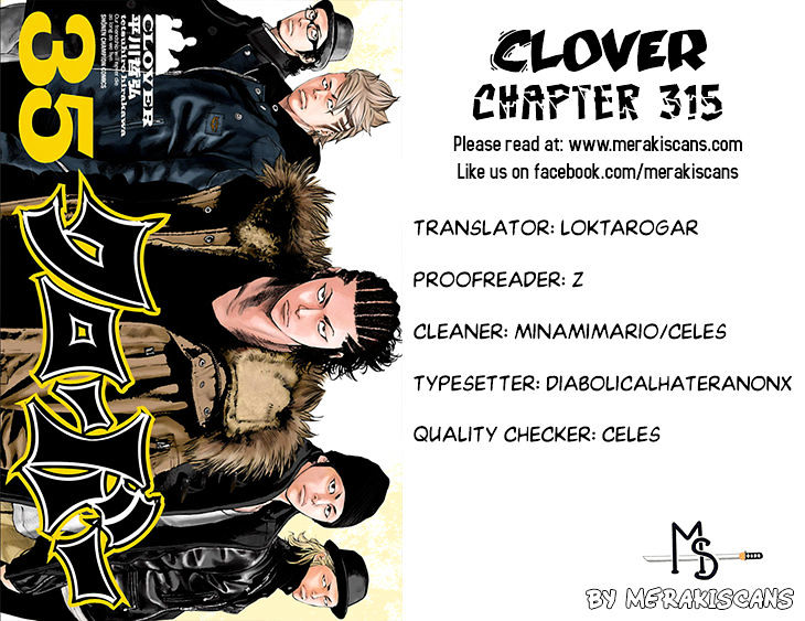 Clover (Tetsuhiro Hirakawa) - Chapter 315 : Team Misaki Vs Team Kakyouin