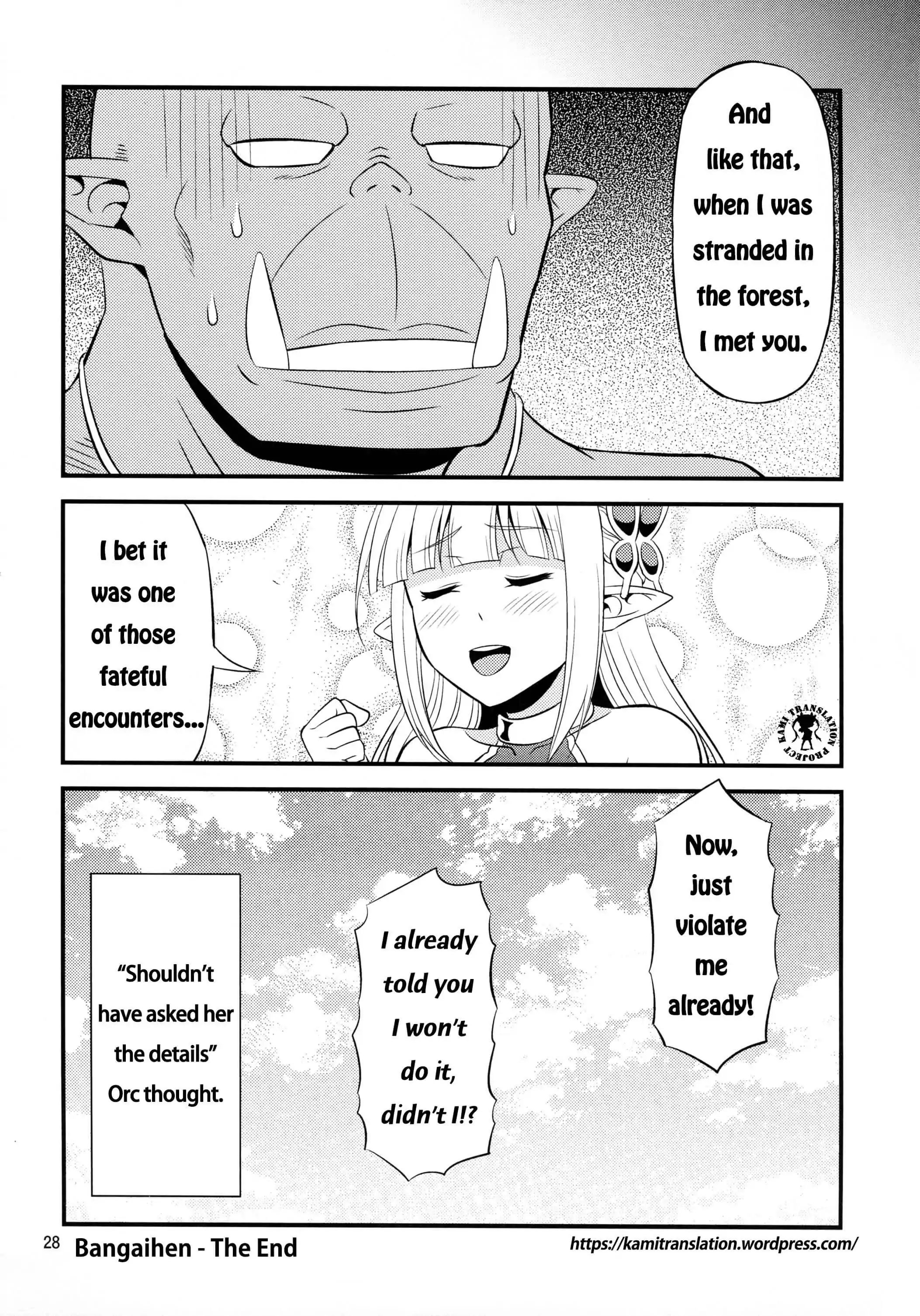 Hentai Elf To Majime Orc - Vol.1 Chapter 2.5: Bangaihen - The Day The Crazy Elf Got Exiled