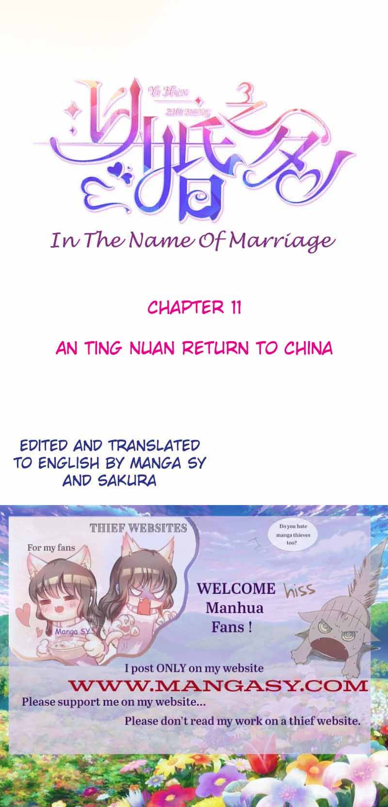 In The Name Of Marriage - Chapter 11