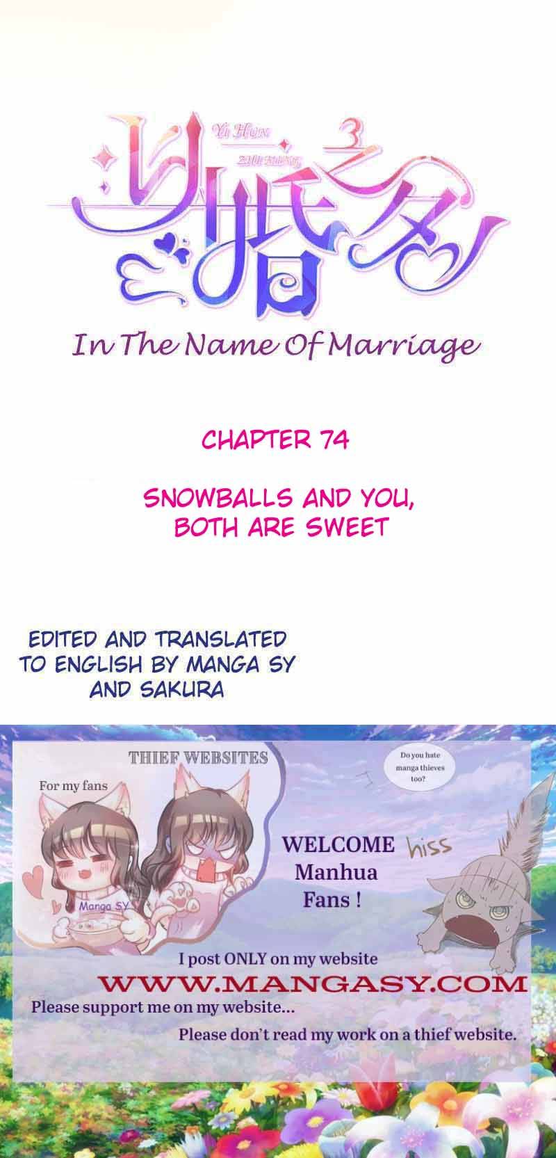 In The Name Of Marriage - Chapter 74