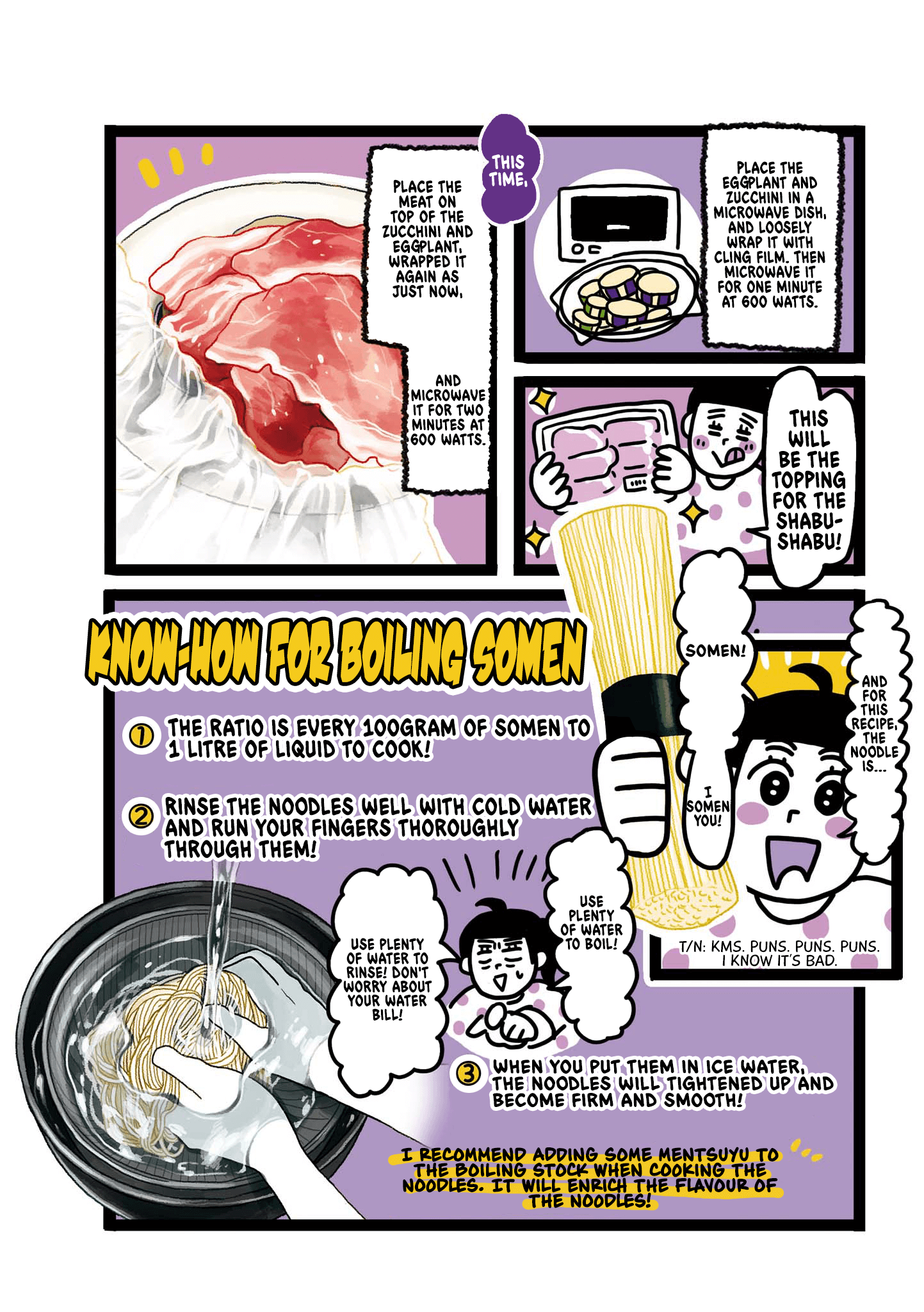 Oh! Men! - Chapter 3: Eggplant & Zucchini Shabu-Shabu Somen