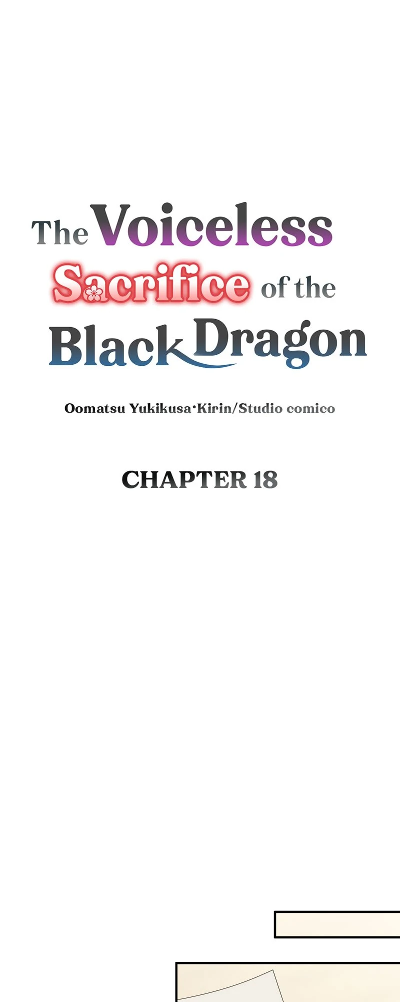 The Voiceless Sacrifice of the Black Dragon - Chapter 18