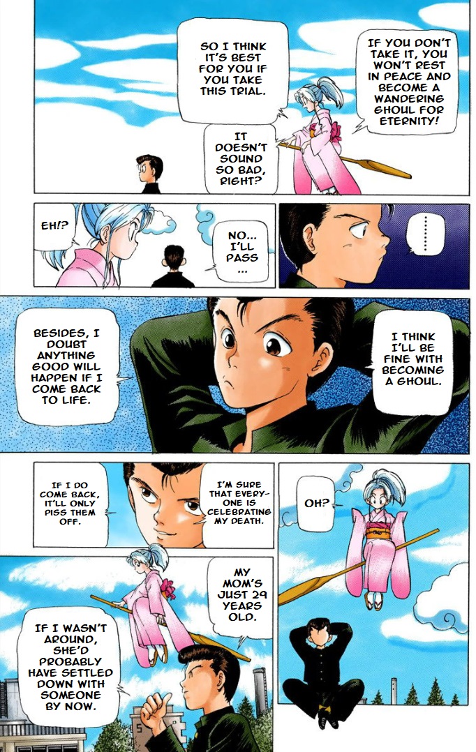 Yu Yu Hakusho - Digital Colored Comics - Vol.1 Chapter 1: Farewell To This World!!