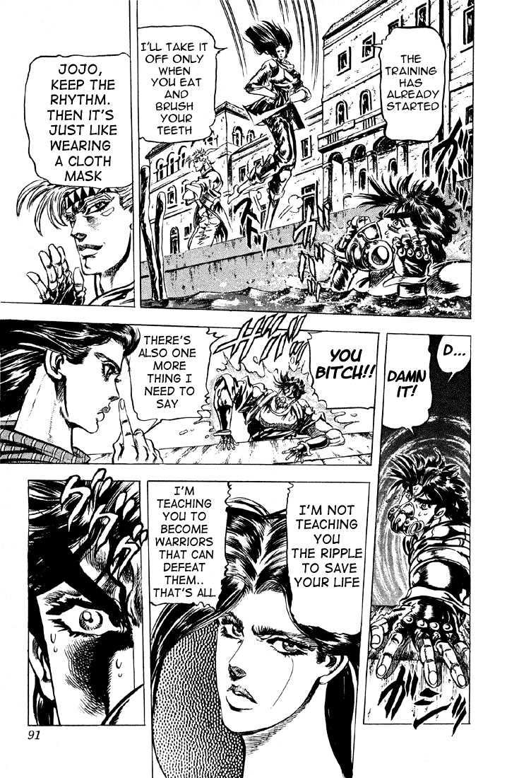 Jojo's Bizarre Adventure - Vol.8 Chapter 72 : The Training Of A Ripple Warrior