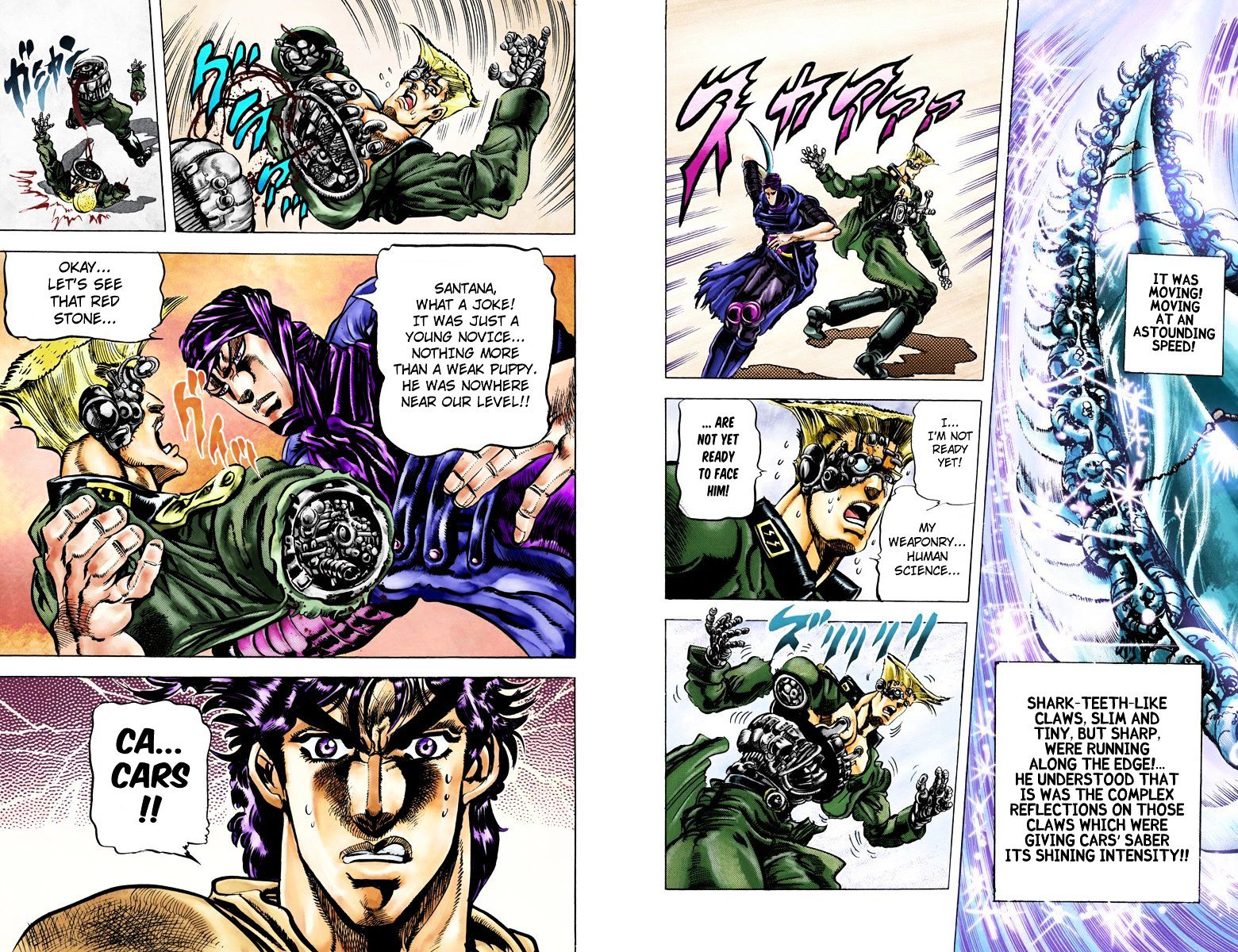 Jojo's Bizarre Adventure - Vol.9 Chapter 85 : Cars, Light Mode (Official Color Scans)