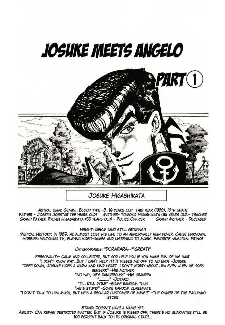 Jojo's Bizarre Adventure - Vol.29 Chapter 269 : Josuke Meets Angelo! Part 1