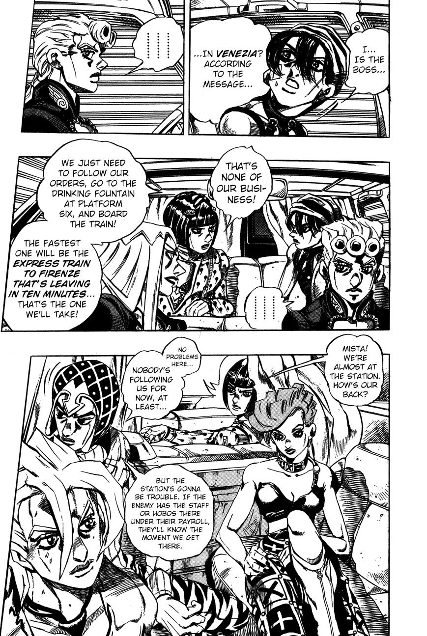 Jojo's Bizarre Adventure - Vol.52 Chapter 486 : The Firenze-Bound Super Express - Part 1