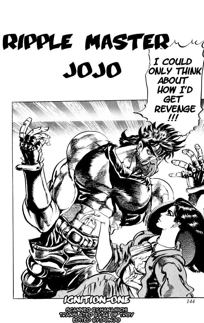 Jojo's Bizarre Adventure - Vol.8 Chapter 75 : Ripple Master Jojo