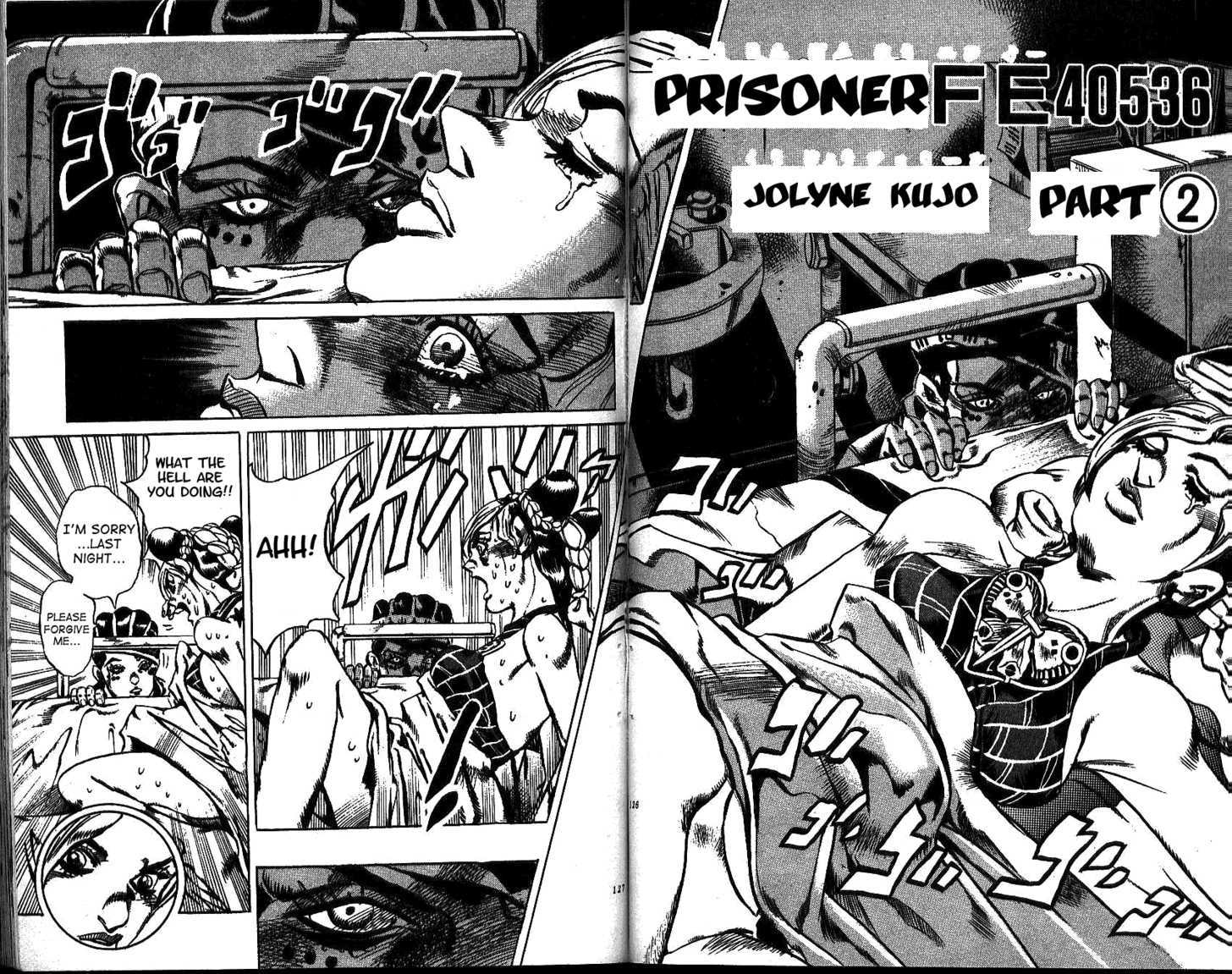 Jojo's Bizarre Adventure - Vol.64 Chapter 599 : Prisoner Fe40563: Jolyne Kujo (2)