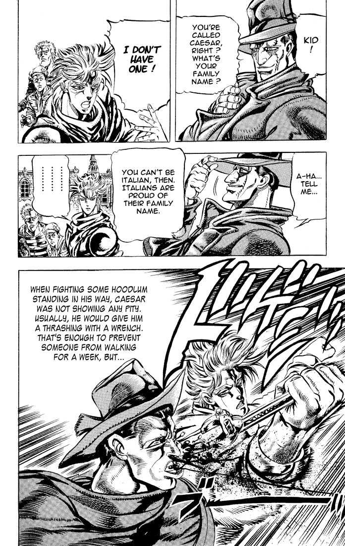 Jojo's Bizarre Adventure - Vol.10 Chapter 89 : Caesar's Lonely Youth