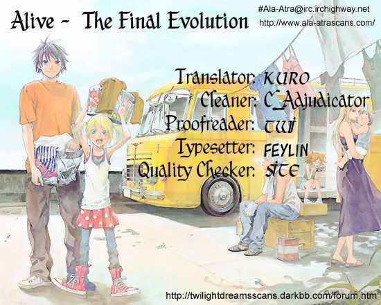 Alive - The Final Evolution - Vol.12 Chapter 43 : Live As If You Were To Die Tomorrow