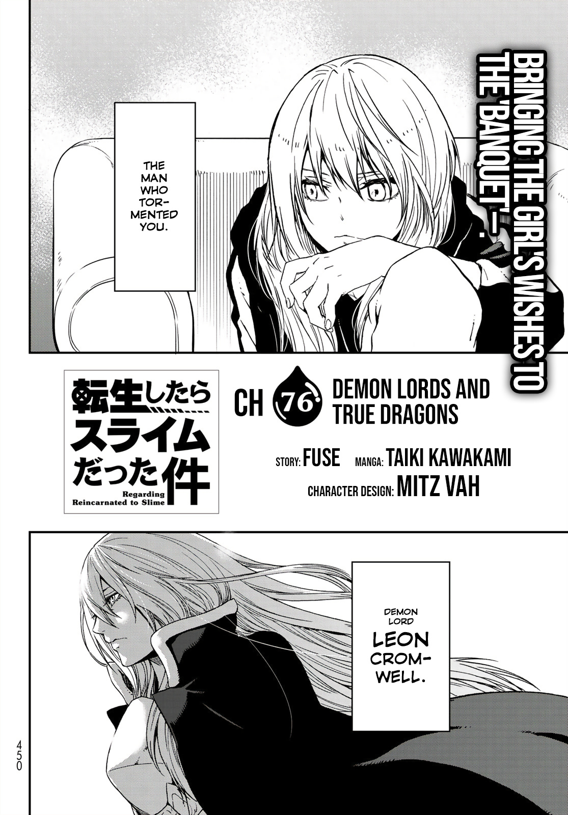 Tensei Shitara Slime Datta Ken - Chapter 76: Demon Lords And True Dragons