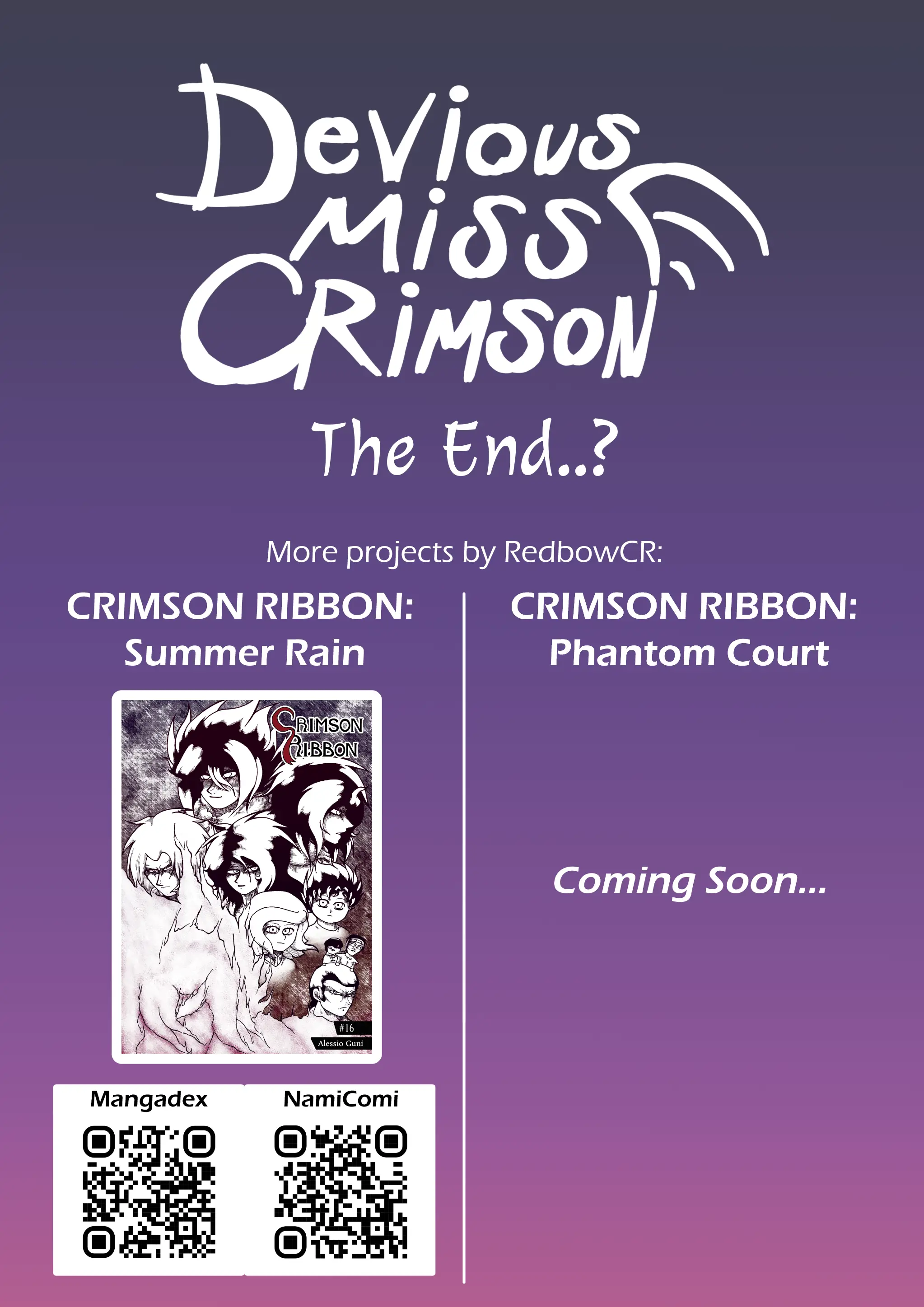 Devious Miss Crimson - Chapter 9.5: Credits