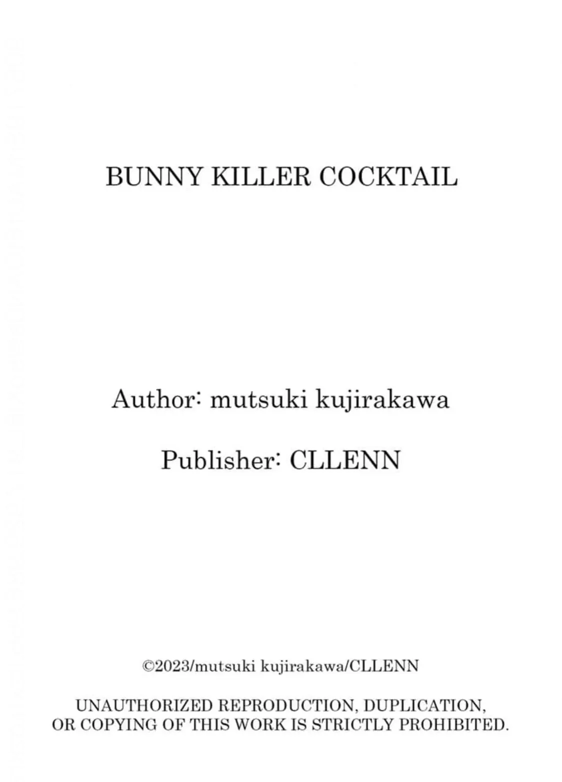 Bunny Killer Cocktail - Chapter 2