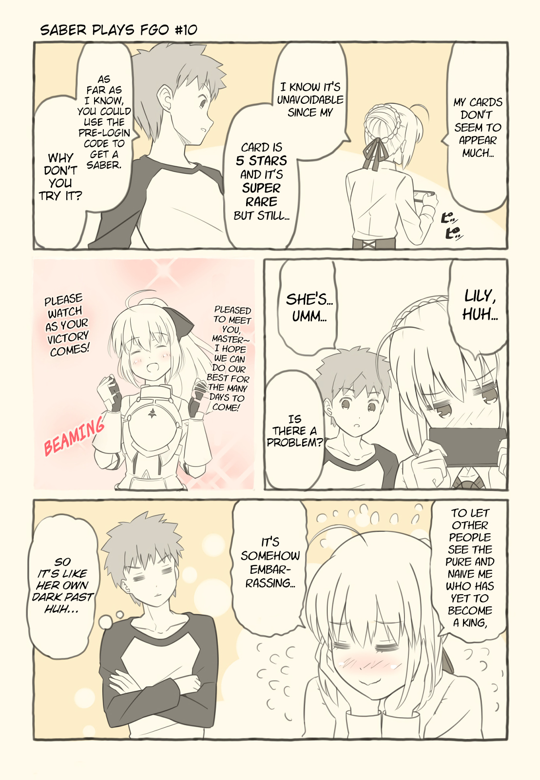 Saber Plays Fate/Grand Order - Chapter 10: Dark Past