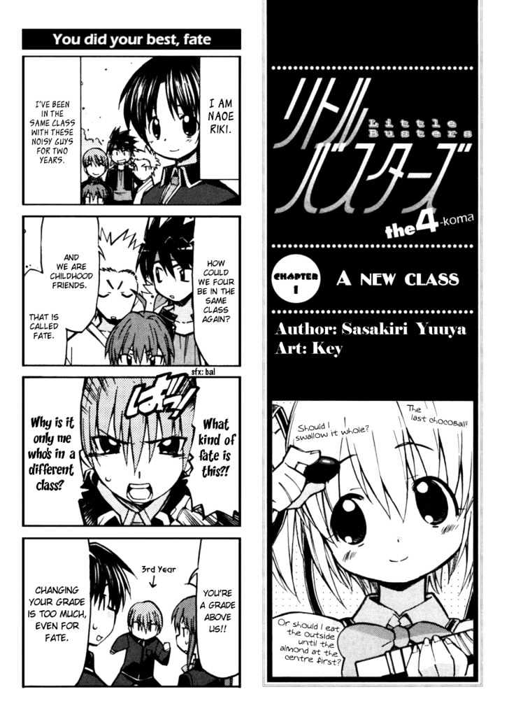 Little Busters! The 4-Koma - Chapter 1 : A New Class