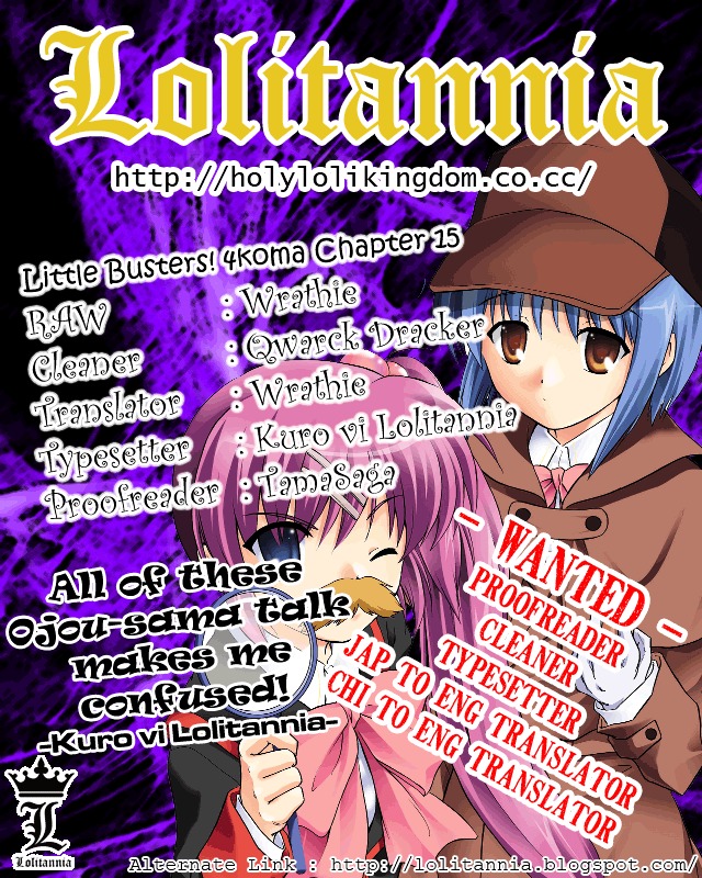 Little Busters! The 4-Koma - Chapter 15 : Kud S And Mio S Lunchbreak