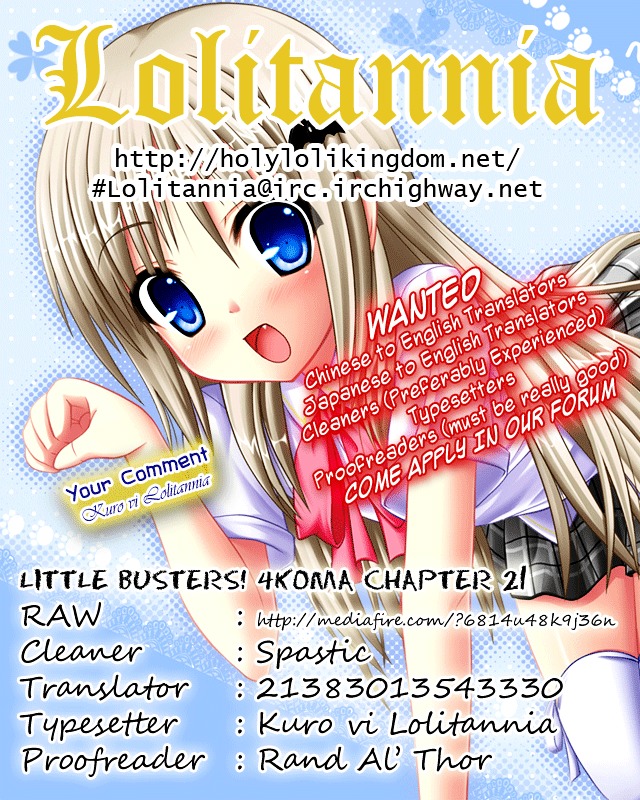 Little Busters! The 4-Koma - Chapter 21 : Sasami-Sama S Sheer Passion