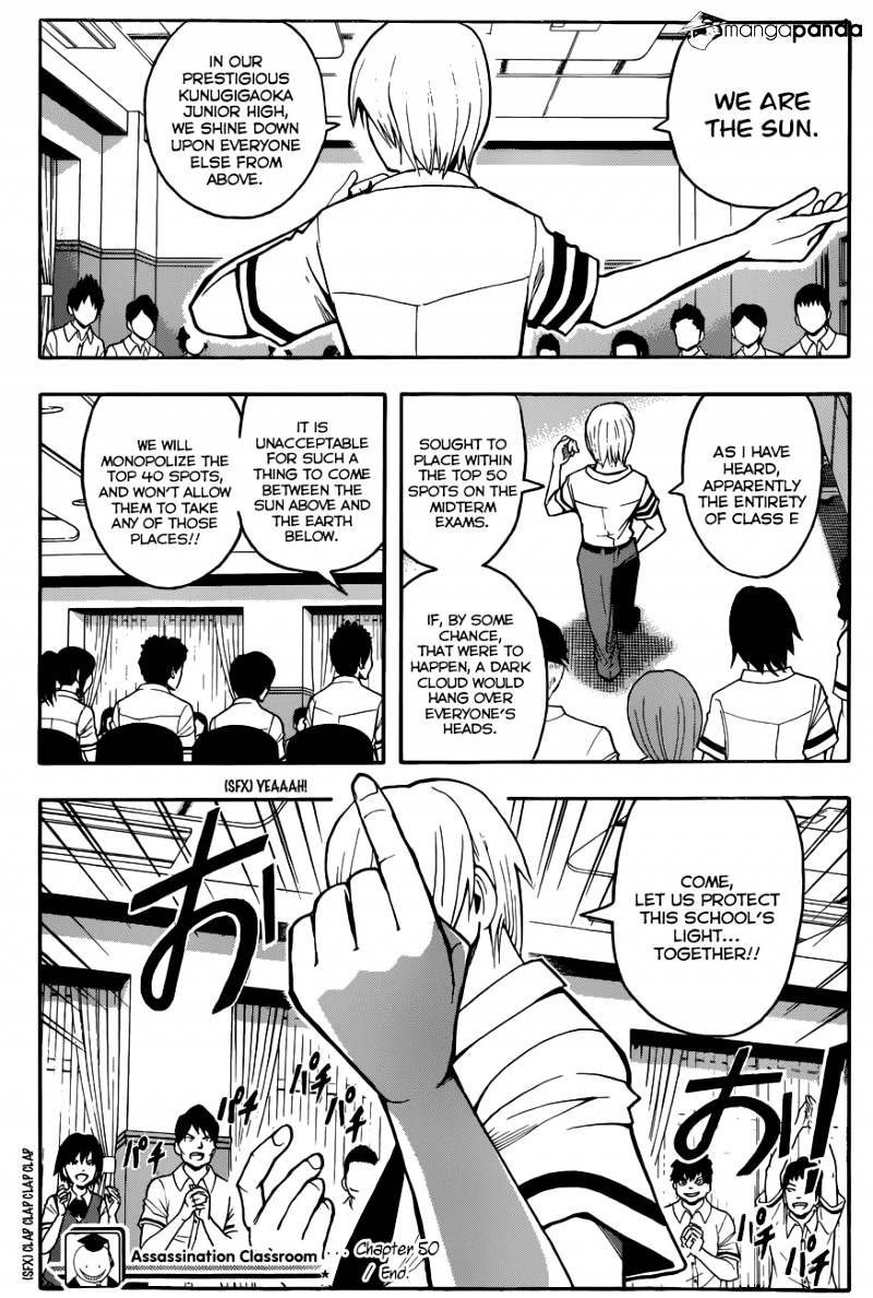 Ansatsu Kyoushitsu - Chapter 50 : Time For The End Of The Semester