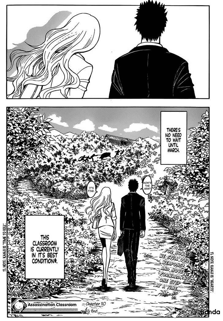 Ansatsu Kyoushitsu - Chapter 110 : World Time.