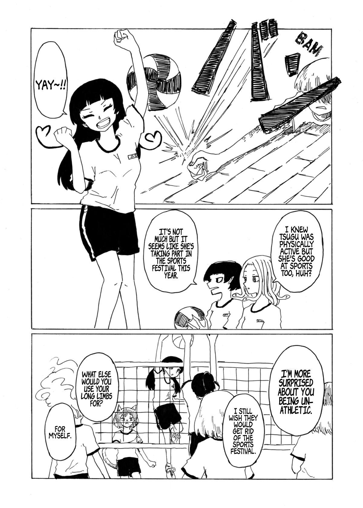 Medusa And Futakuchi-Chan - Vol.1 Chapter 18: Mirror And Volleyball