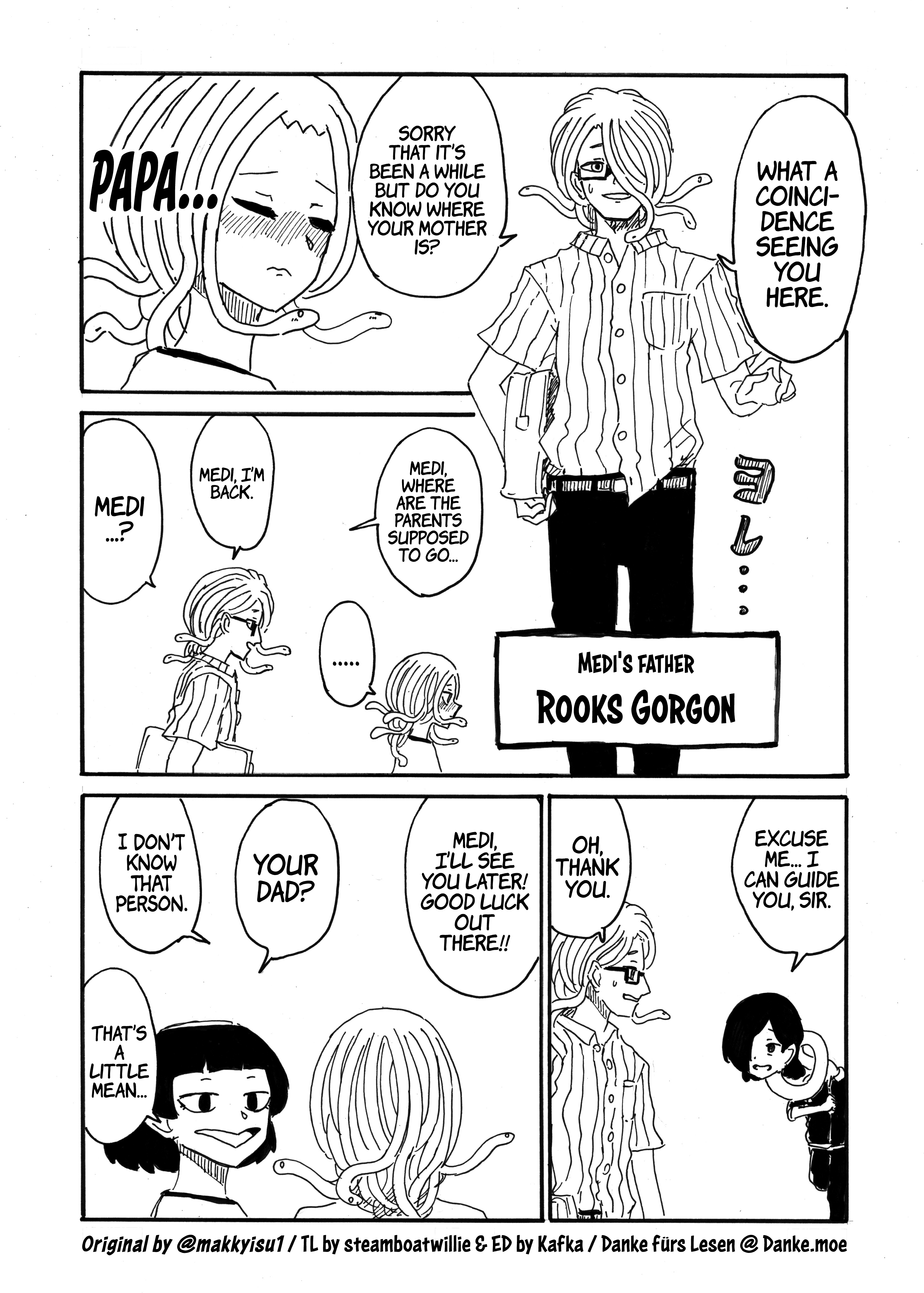 Medusa And Futakuchi-Chan - Vol.3 Chapter 61: The Opening Of The Sports Festival, And Dads