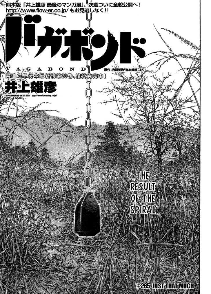 Vagabond - Vol.30 Chapter 265 : Just That Much