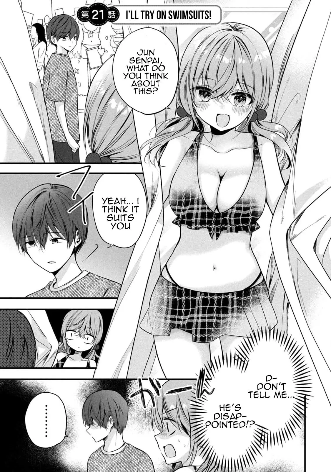 Senpai! I Didn't Do It On Purpose! - Vol.2 Chapter 21: I'll Try On Swimsuits!