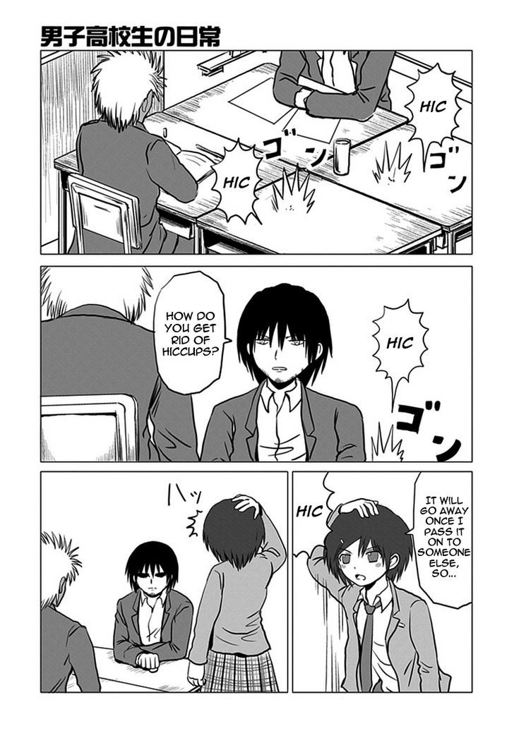 Danshi Koukousei No Nichijou - Vol.6 Chapter 90 : High School Boys & Hiccups