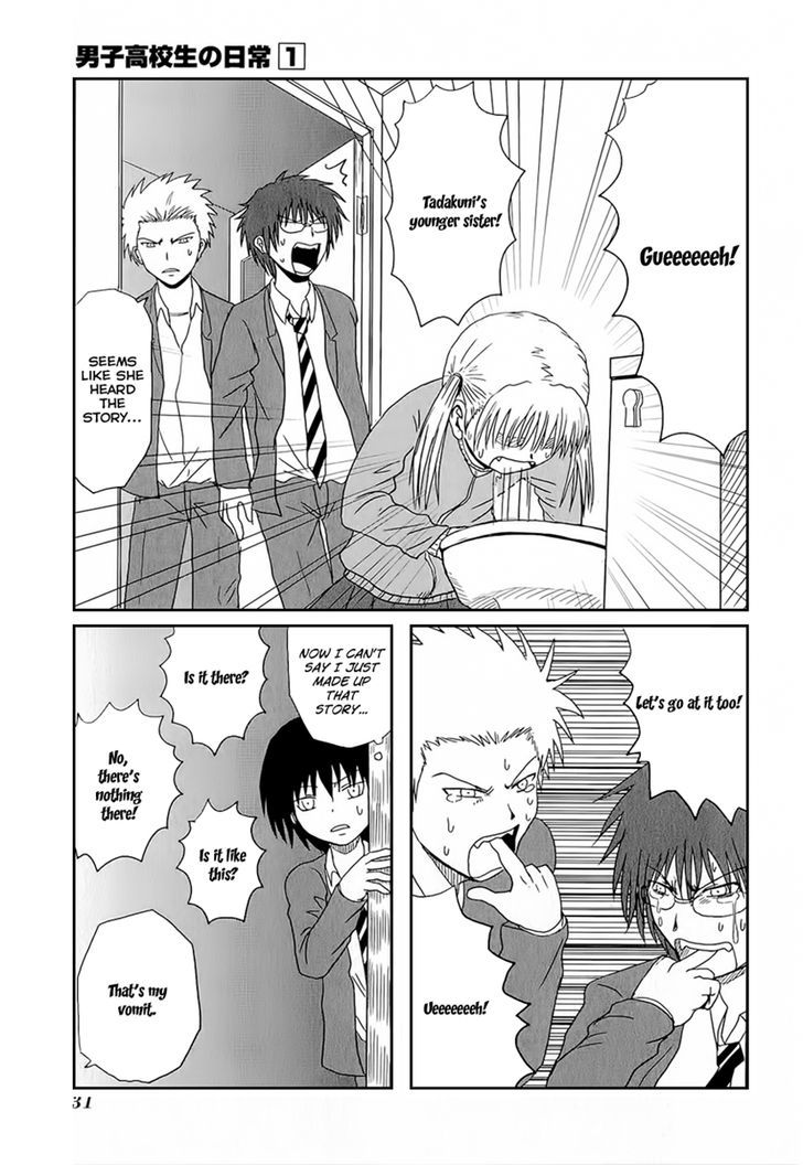 Danshi Koukousei No Nichijou - Vol.1 Chapter 3 : High School Boys And Ghost Stories