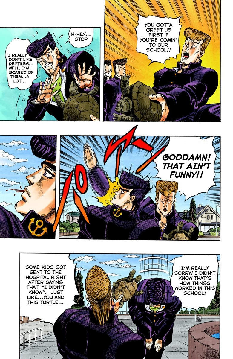 Diamond Wa Kudakenai - Vol.1 Chapter 1: Jotaro Kujo Meets Josuke Higashikata! - Part 1