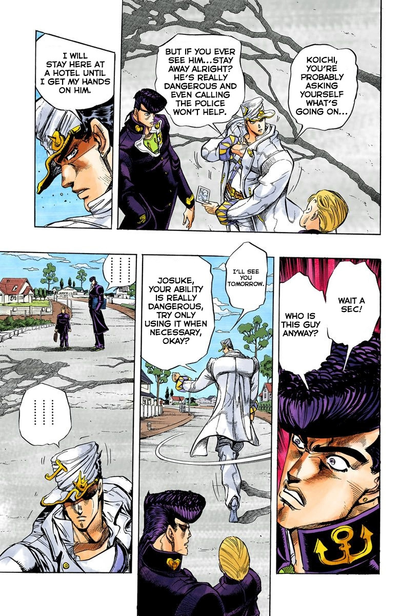 Diamond Wa Kudakenai - Vol.1 Chapter 3: Jotaro Kujo Meets Josuke Higashikata! - Part 3